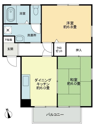 【フォブール蔵王IIの間取り】