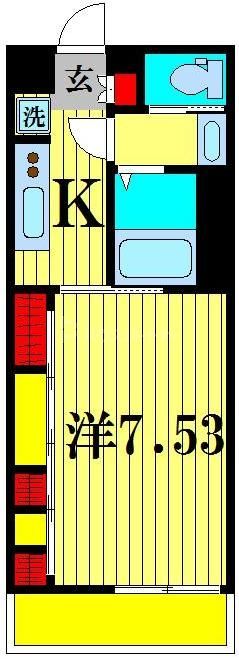 【松戸市竹ケ花のマンションの間取り】