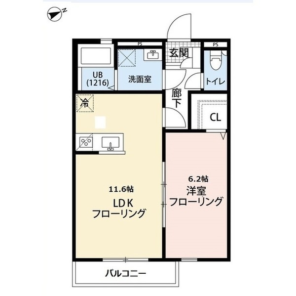 アムールつつじヶ丘の間取り