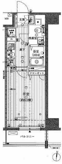 江東区辰巳のマンションの間取り