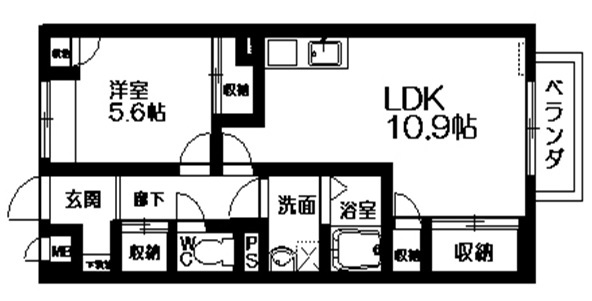 メゾンソレイユの間取り