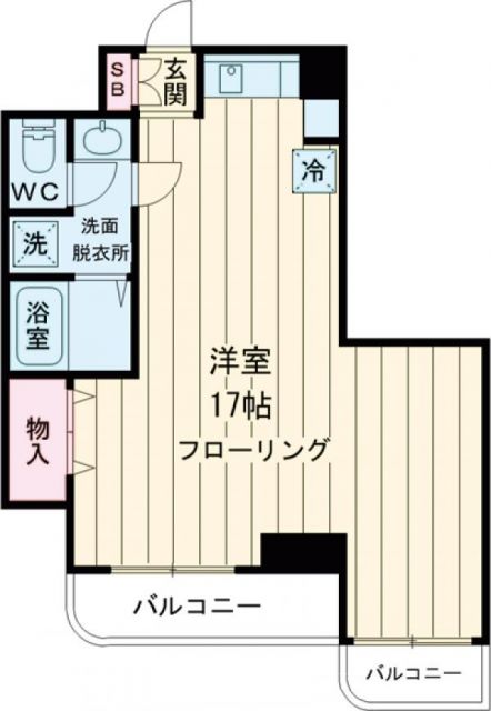 江戸川区中葛西のマンションの間取り