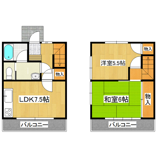 コンドレアＡ棟の間取り