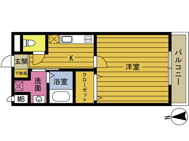 サンテラス別府さつき通りの間取り