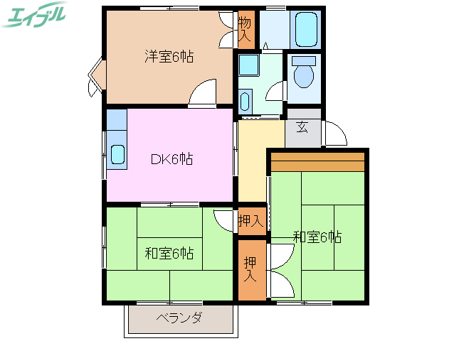 コンフォール A棟の間取り