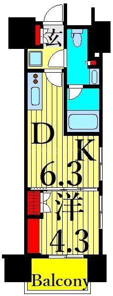 ルフォンプログレ上野入谷プレイスの間取り