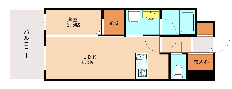 糟屋郡新宮町中央駅前のマンションの間取り