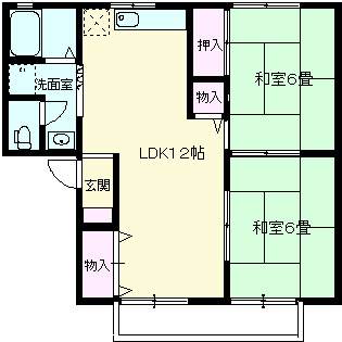 エスポアール穂積　Ａ棟の間取り