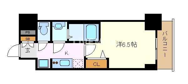 名古屋市千種区仲田のマンションの間取り