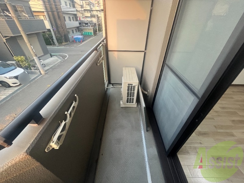 バルコニー　モデルルームのお写真になります。