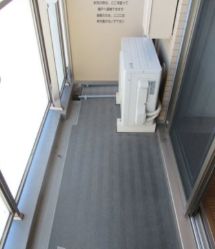 バルコニー　落ち着いた時間を過ごせるバルコニーです