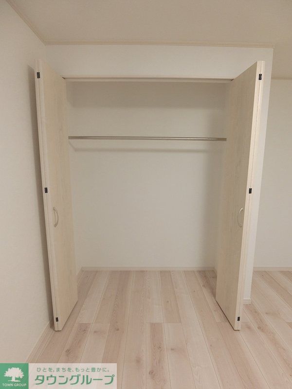 収納　広々としたクローゼット