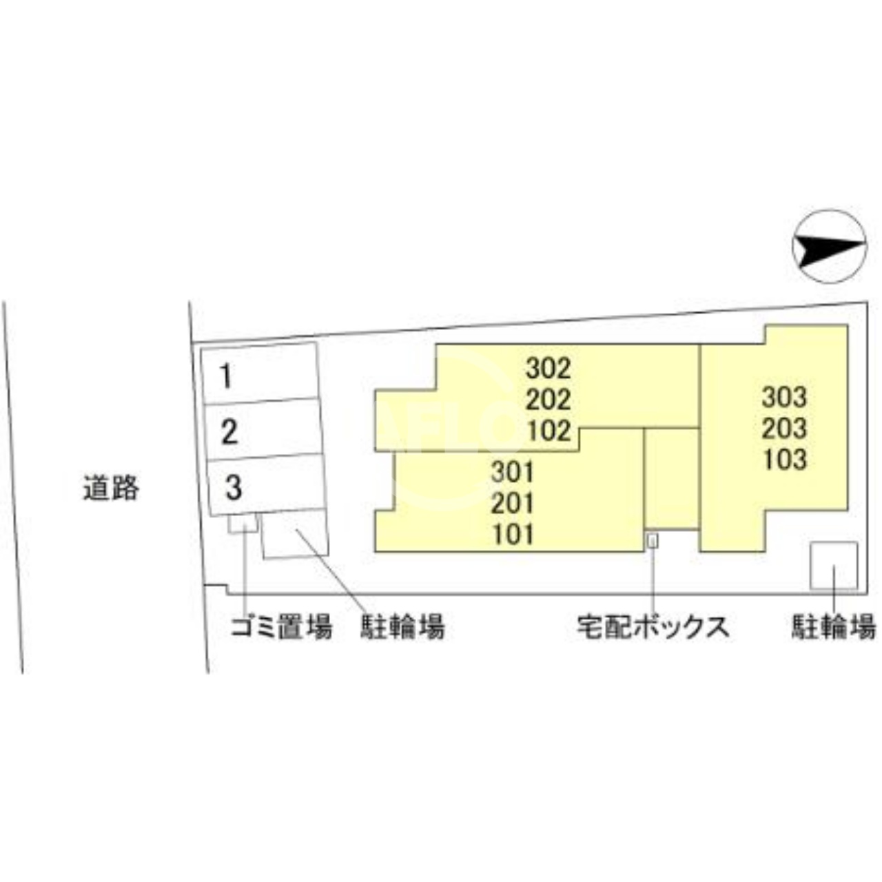 その他　D-ROOM瓜破SOUTH　区画図