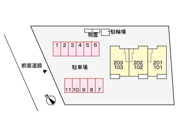 エントランス　敷地配置図