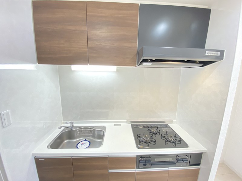 キッチン　実際のお部屋は反転タイプとなります。
