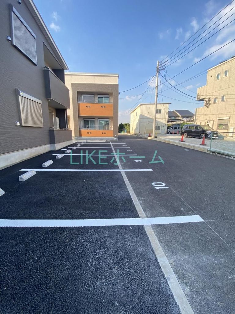 駐車場　眺