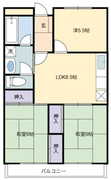 協栄マンションの間取り写真