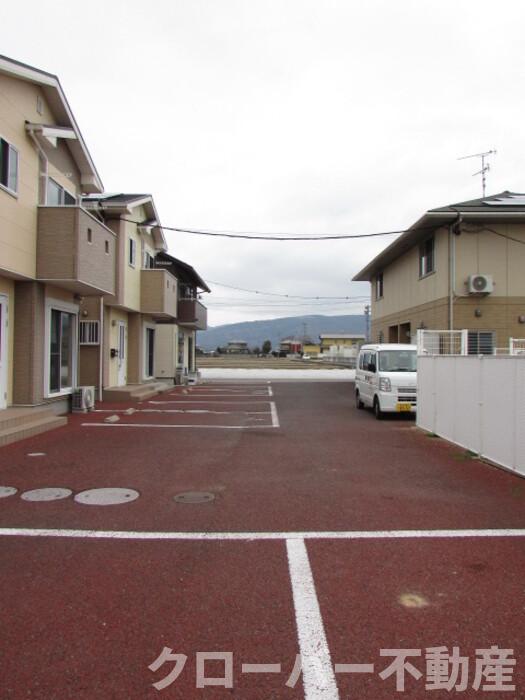 駐車場　眺望