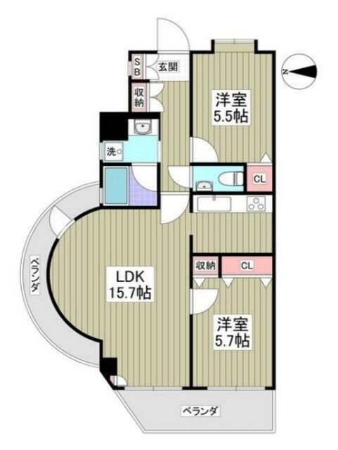 アエリア三軒茶屋の間取り写真