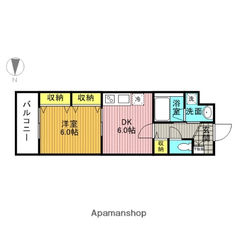 ＪＲ常磐線 綾瀬駅 徒歩10分 7階建 築14年の間取り写真
