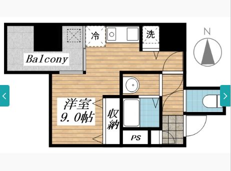 リード桜坂の間取り写真