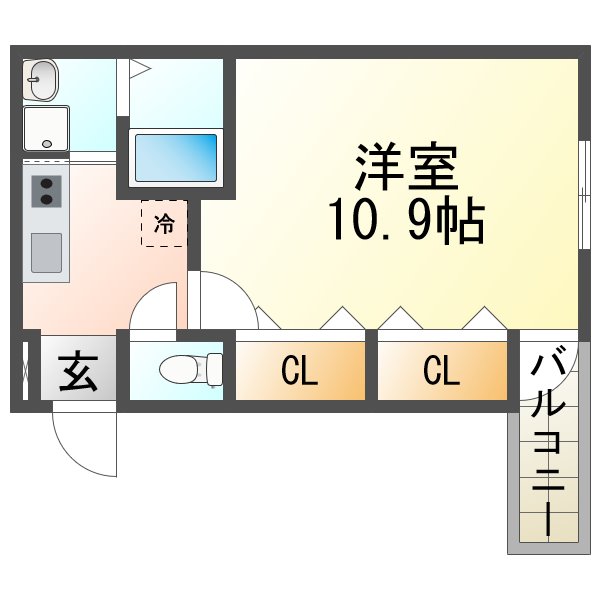 フジパレス立花駅東I番館の間取り写真
