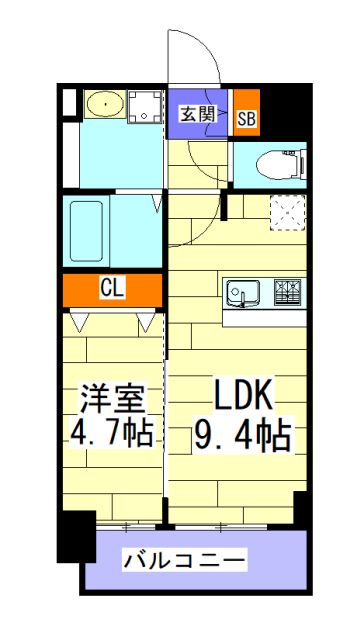 【プレサンス新大阪ジェイズの間取り】