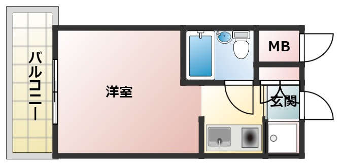 ライオンズマンション三宮の間取り