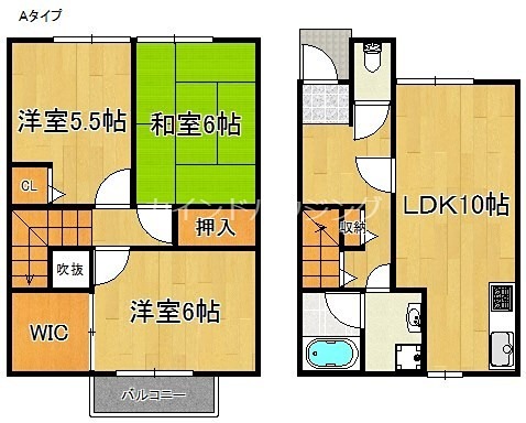 ハーブプラザ和泉鳥取I番館の間取り