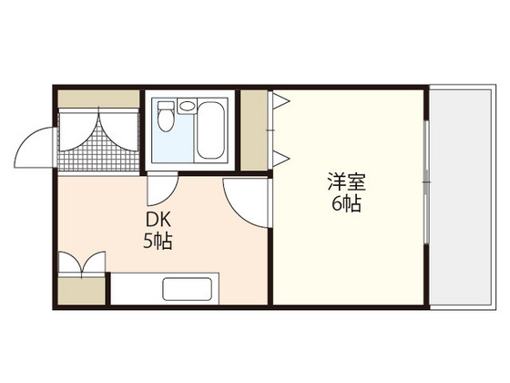 広島市西区小河内町のマンションの間取り