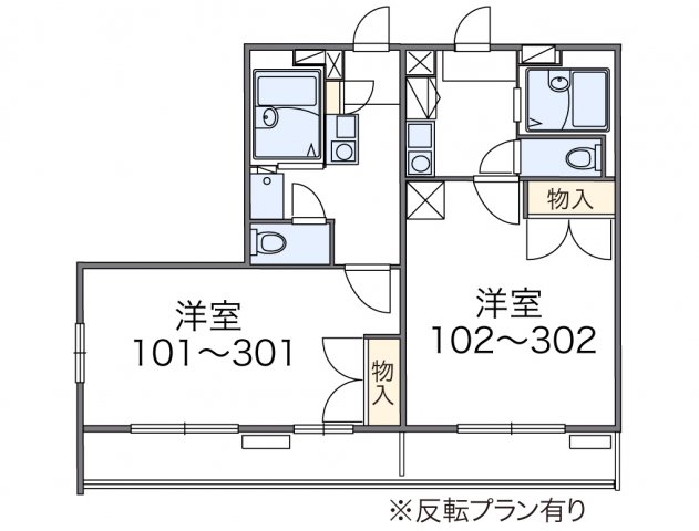 レオパレス日生ひがしの間取り