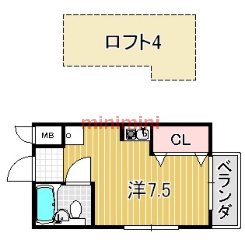 津島ハイツIIの間取り