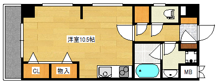 広島市西区庚午中のマンションの間取り