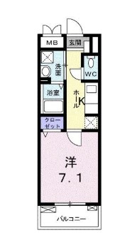 東京都板橋区板橋２（マンション）の賃貸物件の間取り