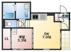 ハーモニーテラス二番Vの間取り