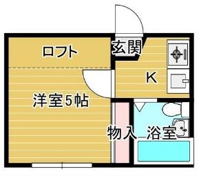 岩国市三笠町のアパートの間取り