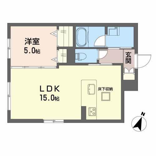 熊本市東区長嶺西のマンションの間取り