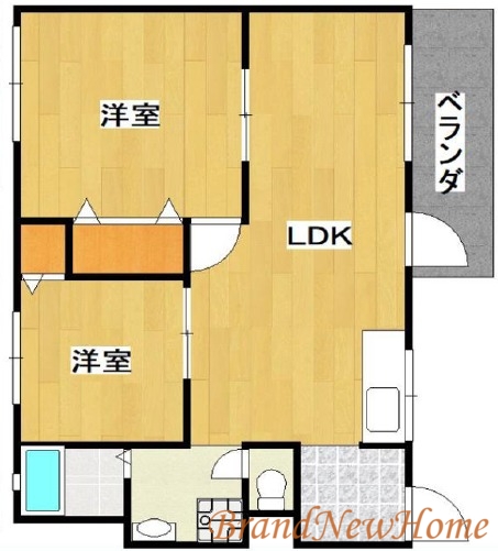 堺市堺区綾之町東のマンションの間取り