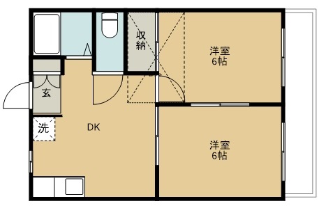 パレス東仙台の間取り