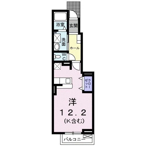 岩国市多田のアパートの間取り