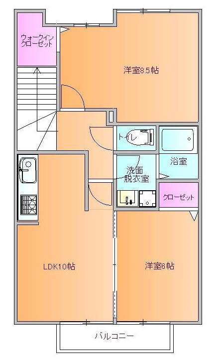 アレグリーアＡの間取り