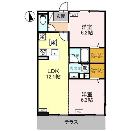 CLASSEUM元今泉の間取り