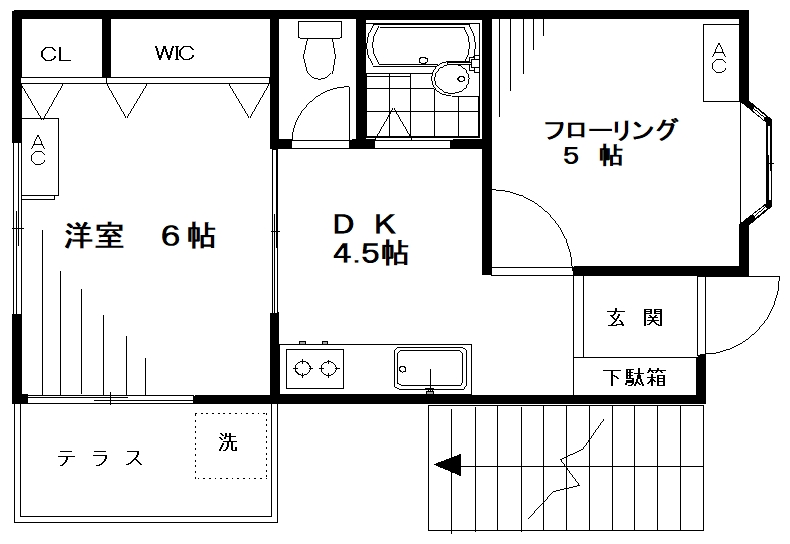 ハイツセキネの間取り