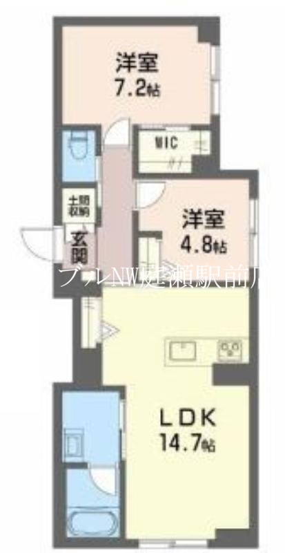 Aries伊福町の間取り