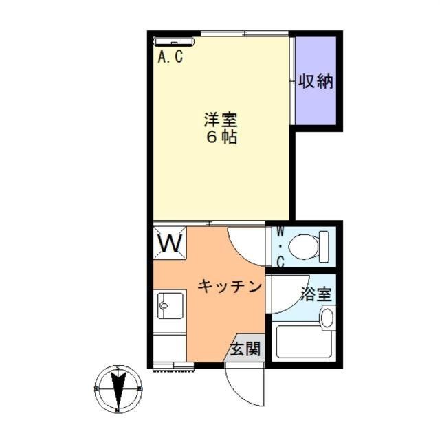 川越市中原町のアパートの間取り