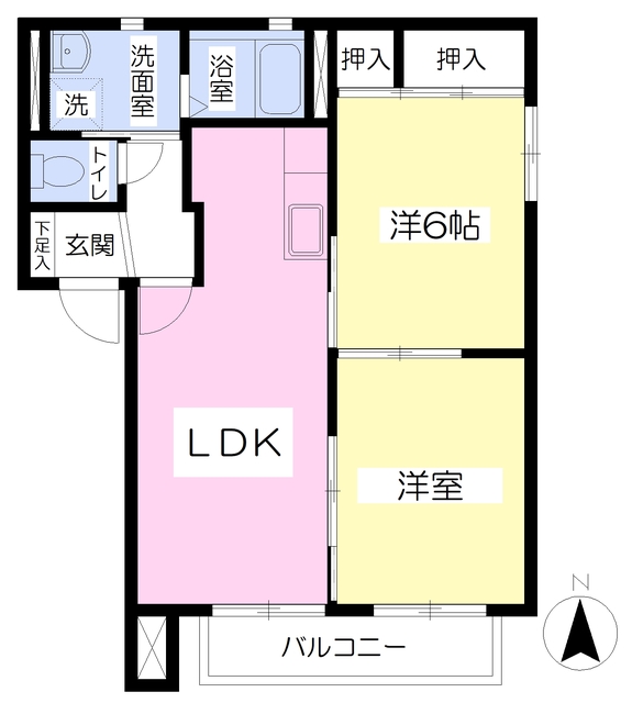 スペリア鹿沼Ｂの間取り