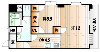 グラシアス砂津の間取り