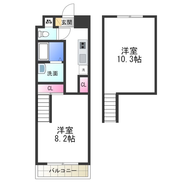 GROOVE堺東アネックスの間取り