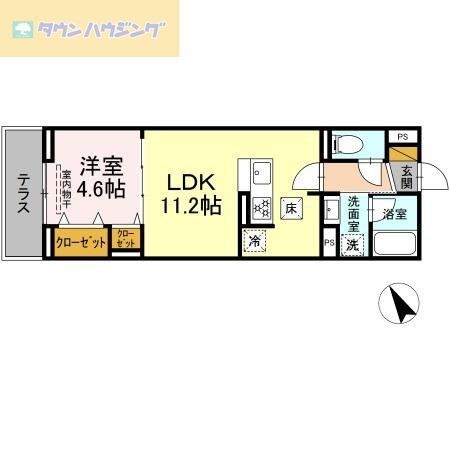 船橋市印内のアパートの間取り