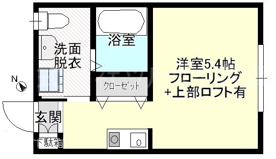 横浜市鶴見区岸谷のアパートの間取り